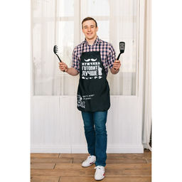 Фартук цветной Мужчина готовит лучше - Beauty fox фото 5