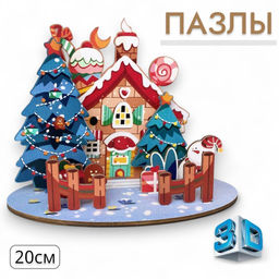 Большая коллекция деревянных пазлов 3D - 1000 деталей фото 9