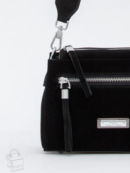 Сумка женская кожаная 1024CF black Polina&Eiterou