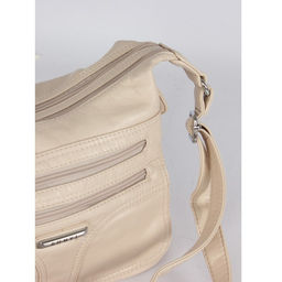 Сумка женская искусственная кожа Guecca-RY 2000, 2отд, плечевой ремень, светло-бежевый SALE 264977 - Adelia фото 4