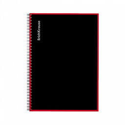 Цена за 12 шт. Тетрадь общая ученическая на спирали ErichKrause Accent, А4, 120 листов, клетка, ламинация глянцевая, структурное тиснение лён  фото 15