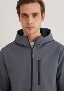 Kapusonlu Lacivert Ceket - Mavi фото 7