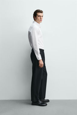 CAMISA REGULAR FIT ALGOD?N / Blanco - Zara фото 4