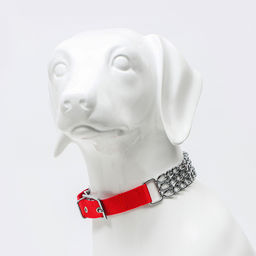 Ошейник металлический, плетёный, с вставкой из нейлона, 60 см × 3 мм