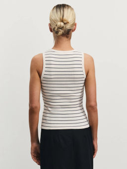 Базовая майка в рубчик / Zarina  фото 5