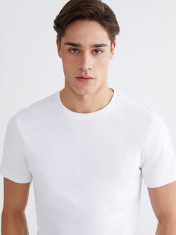 Bisiklet Yaka Penye Erkek Ti??rt