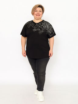 CRB wear / CSLW 60380-22 Футболка женская,черный/Ex.Cherubino  фото 2