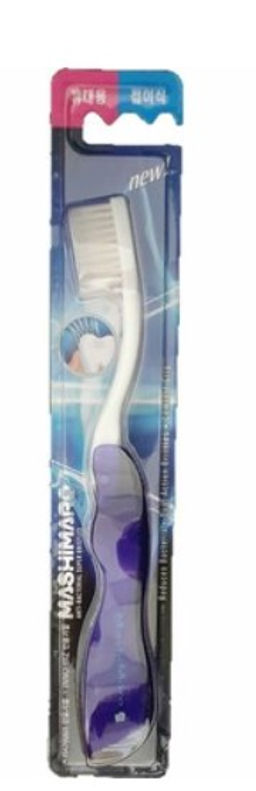 Toothbrush with double height extra fine bristles (medium bristles) - Зубная щетка антибактериальная с ультра тонкими щетинками, 1 шт