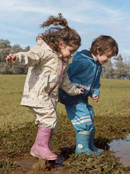 Утепленные резиновые сапоги для девочек LUPILU с мигающими пятками  фото 58
