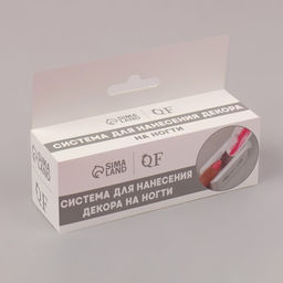 Система для нанесения блёсток на ногти, белая