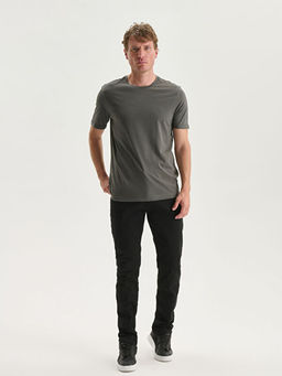 Bisiklet Yaka Penye Erkek Ti??rt