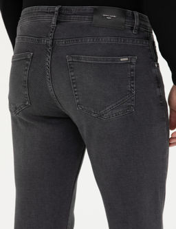 Antrasit Slim Fit Jean Pantolon