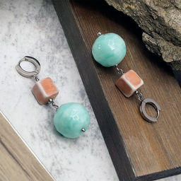 Серьги из муранского стекла