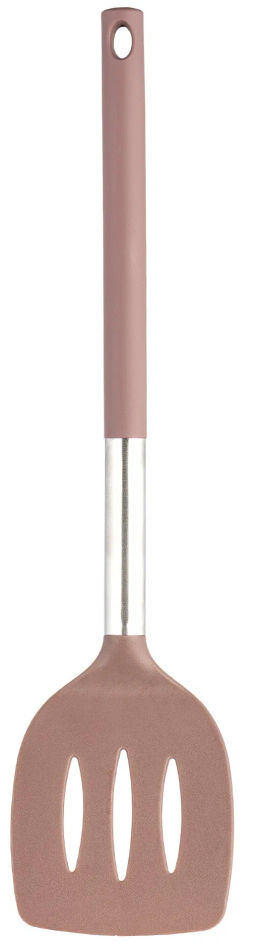 Лопатка с прорезями нейлон, ручка нейлон, стальной больстер LR07-112 /LARA/