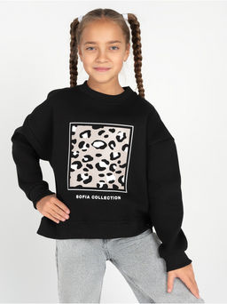 Свитшот Пятнышки детский девочка какао - София фото 14