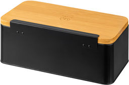 Хлебница 33*13*18 см Черная с бамбуковой крышкой-доской - Elan gallery фото 18