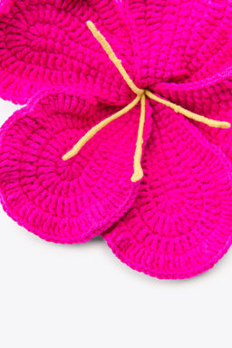 CROCHET FLORAL MAXI SCRUNCHIE - Zara фото 3