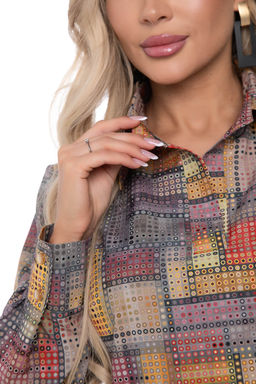 Платье Тетрис по-новому (мультиколор) П8677 - Lt collection фото 3