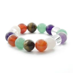 Браслет Классика самоцветы, круглые 12мм