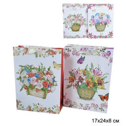 Цена за 12 шт. Пакет подарочный 17х24х8 / 161-1 /уп 12/1200/ микс - Галеонтрейд фото 4