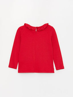 Bisiklet Yaka Uzun Kollu K?z Bebek Ti??rt - Waikiki фото 2