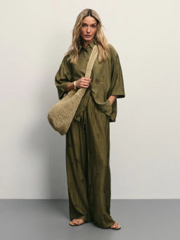 Брюки прямого кроя на завязках / Zarina