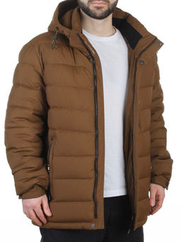 6586 BROWN Куртка мужская зимняя (200 гр. холлофайбер)