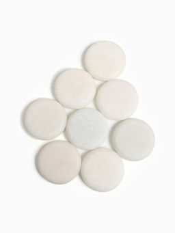 Камни для СПА 8×8 белый мрамор, 8 шт.