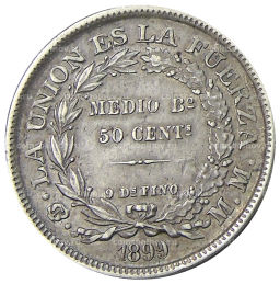 50 сентаво 1899 года Боливия