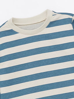 Bisiklet Yaka Bask?l? Uzun Kollu Erkek Bebek Ti??rt - Waikiki фото 2