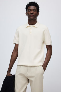 Polo en punto texturizado Regular Fit