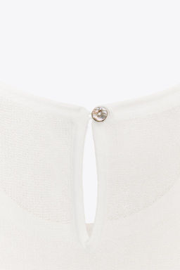 FINE KNIT SHORT PANEL DRESS - Zara фото 7