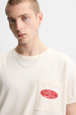 CONTRAST PRINT T-SHIRT - Zara фото 5