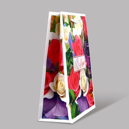 Цена за 3 шт. Пакет подарочный ламинированный «С 8 марта», ML 21×25×8 см