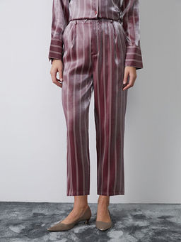 ?izgili Saten Kad?n Pantolon