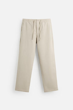 REGULAR FIT JOGGER WAIST TROUSERS - Zara фото 27