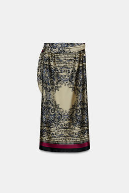 ZW COLLECTION PAISLEY SARONG SKIRT - Zara фото 6