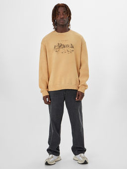 Свитшот мужской Mark Formelle Acid Wash бежевый  фото 3