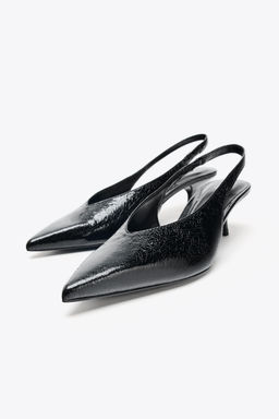 SLINGBACK HIGH-HEEL SHOES - Zara фото 13