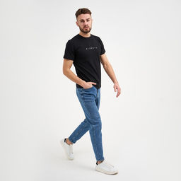 Футболка мужская KAFTAN Pizdec, размер 50, чёрная