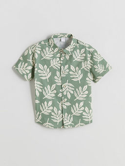 Bask?l? Erkek ?ocuk G?mlek ve ?ort 2li