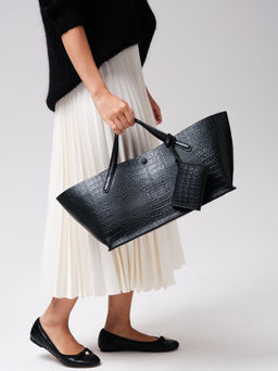 Сумка Dari DBR 31136 черный/крок  фото 3