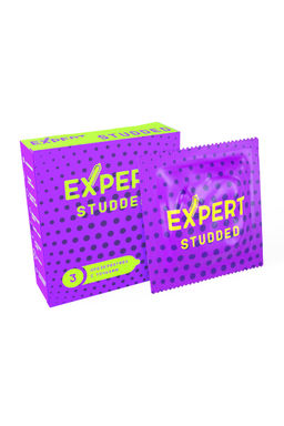 Презервативы EXPERT Studded, облегающие, точечные, 3 шт.