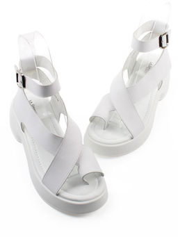 08-XT148-010 WHITE Босоножки женские (натуральная кожа)