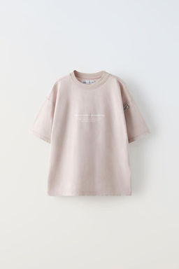 FADED T-SHIRT WITH LABEL