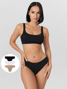 Трусы слипы женские в наборе, 3 шт