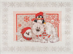 Комплект полотенец 20С189-ШР+К/пр/фкор из 3 шт 46*60 "Север-3" рис. 338