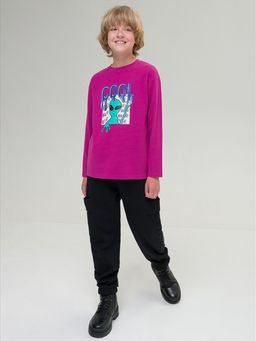 PELICAN, джемпер для мальчиков, Малиновый  фото 2