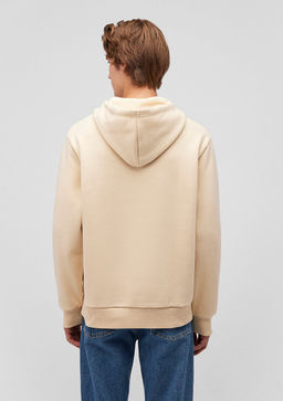 Mavi Logo Bask?l? Kapusonlu Bej Sweatshirt  фото 4