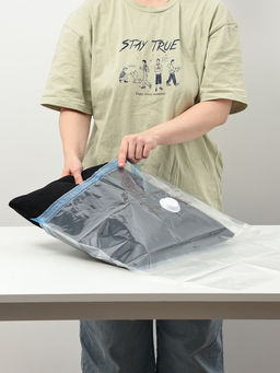 Вакуумный пакет для хранения вещей Доляна, 80×130 см, прозрачный